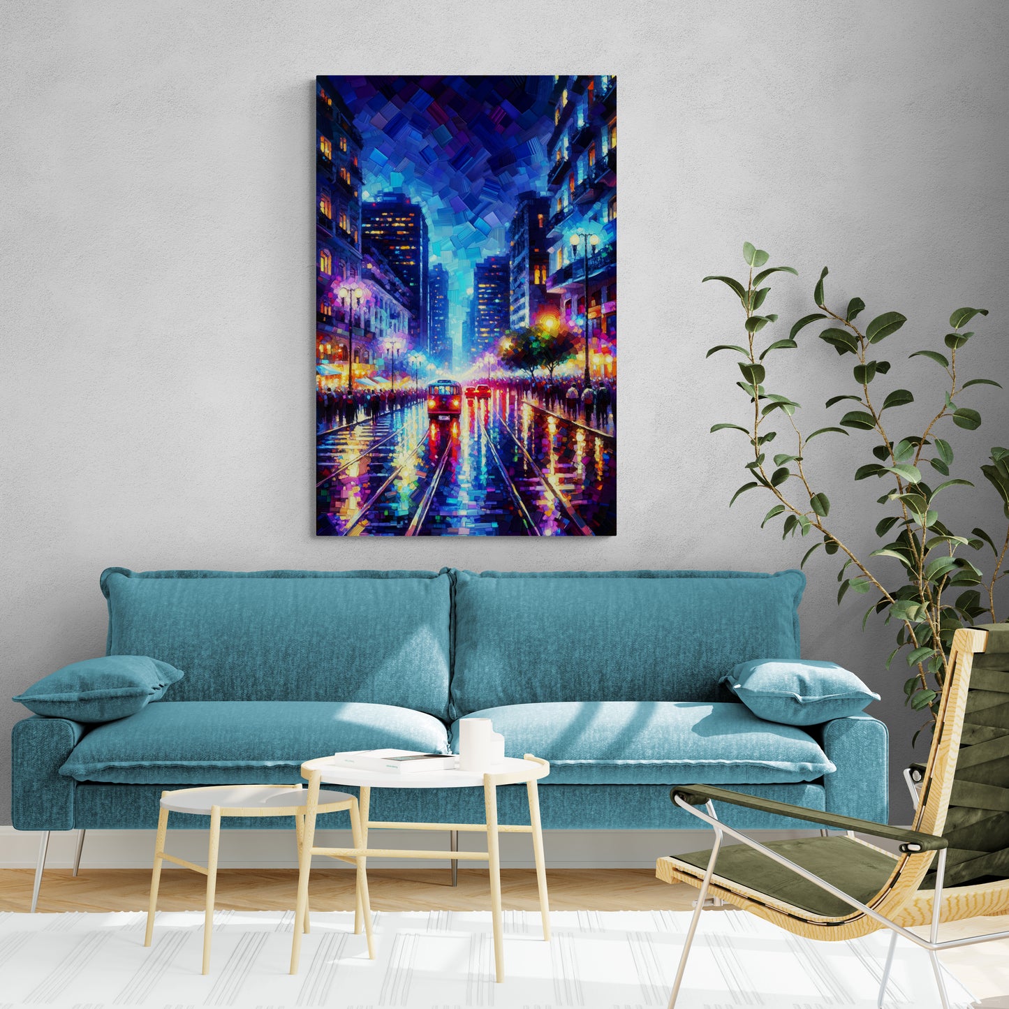 Rio De Janeiro Vibrant Nights Canvas Print