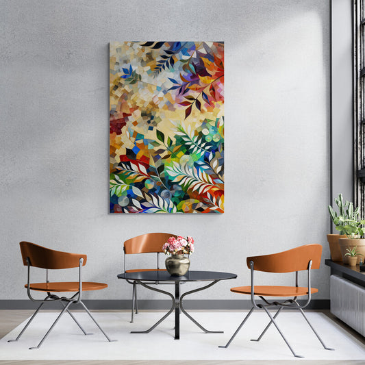 Abstract Blossom: Wall Art Print - canvas